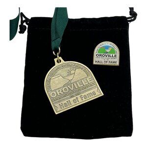 Oroville California Union High School District Hall of Fame Medal and Pin Vtg